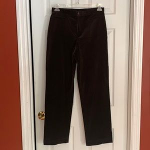 Women’s brown velvet pants size 10